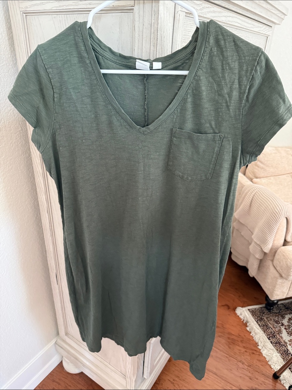 GAP Olive Green V-Neck Pocket Tunic